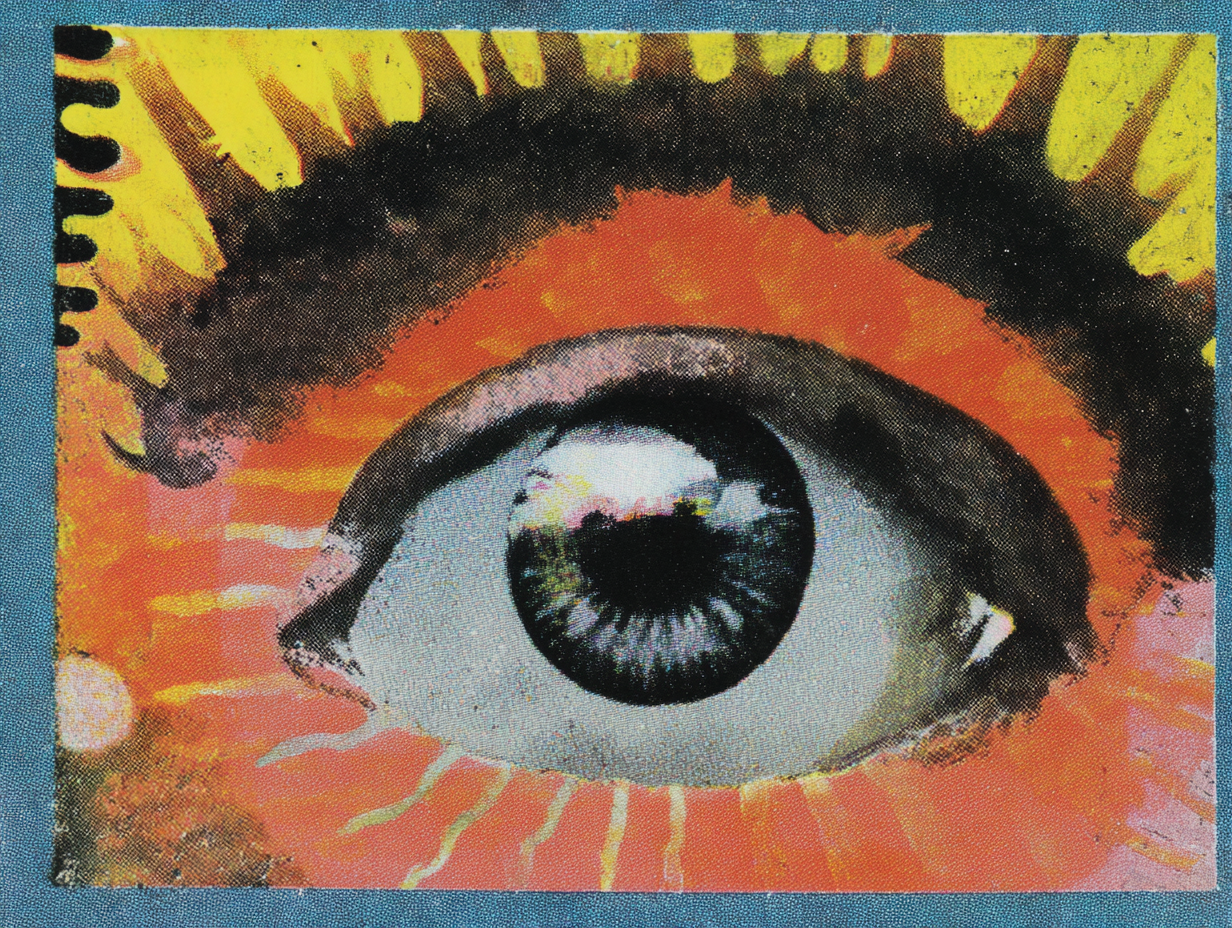 Close-up of a human eye, symbolizing introspection and emotional awareness.